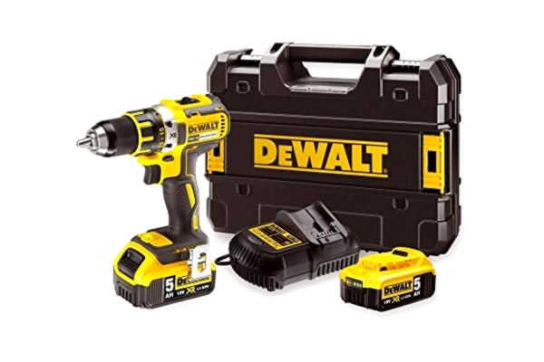 Dewalt DEWALT DCD791P2-QW XR 18V Borr-/Skruvdragare Kolborstfri Kompakt med 2x5.0Ah Batterier