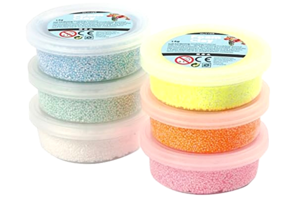 Foam Clay  78812 – modellera glitter sortiment, 6 x 14 g burk