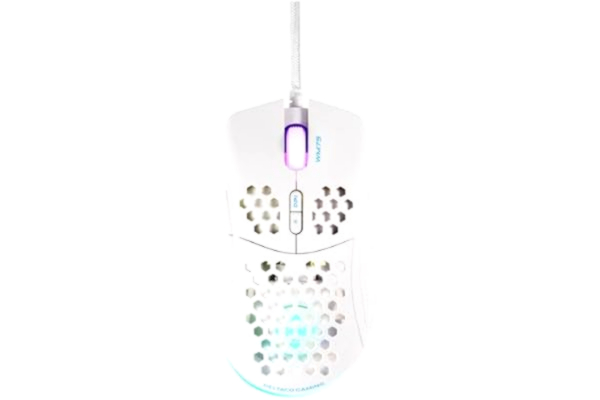 Deltaco  GAM-108-W mouse - Gaming mus - 7 - Hvit med RGB lys