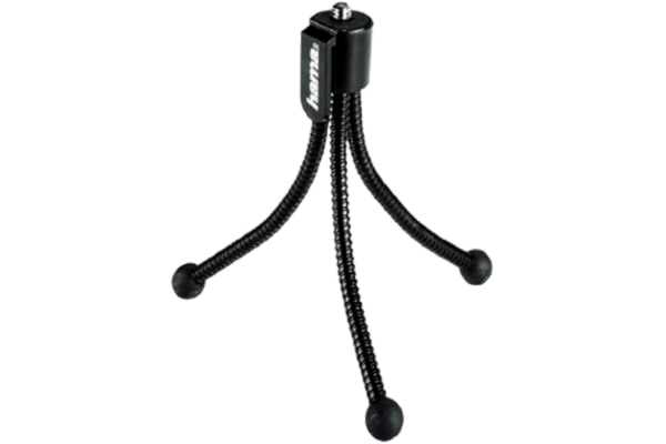 Hama  Mini-trépied "Flexi" (avec jambes flexibles et clip, Taille M) Noir