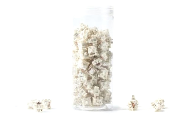 Keychron  Coiled Aviator Cable – spiralkabel för mekaniskt tangentbord ljusrosa – rak