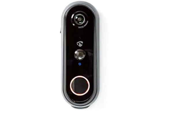 Nedis SmartLife Video Doorbell | Wi-Fi | Batteridriven | AndroidT/IOS | Full HD 1080p | Cloud/microSD | IP54 | med rörelsesensor | Night Vision | Grå