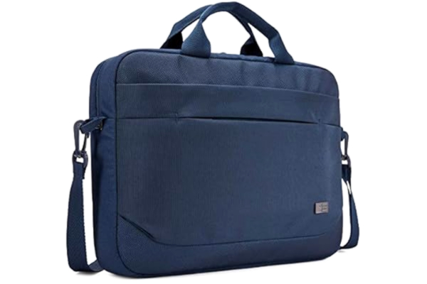 Case Logic  Advantage Attaché 14 tum laptopväska med fack för surfplatta och framfack för småsaker blå