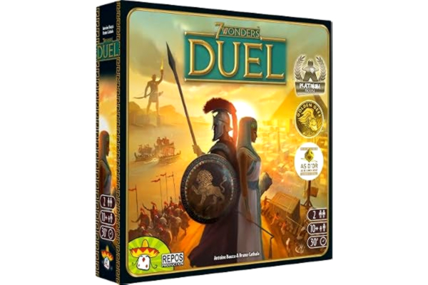 Asmodée 7 Wonders Duel - Brädspel (Grundspel) | Brädspel för 2 Spelare | Civilisation och Strategi Brädspel | Svenska | Danska | Norska | Finska | Ålder 10+ | Speltid 20-30 Minuter