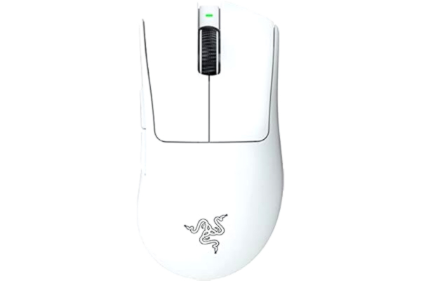Razer  DeathAdder V3 Pro - Souris Gaming Esports Ergonomique sans Fil (Design Ultra-léger de 64g, Capteur Optique Focus Pro 30K, Interrupteur de Souris Gen-3, Sans Fil HyperSpeed) Blanc