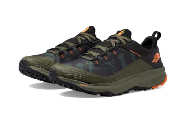 The North Face The NORTH FACE Vectiv Exploris Track and Field Shoe för män, Ny brungrå grön Exploris kamouflagetryck Tnf svart, 48 EU