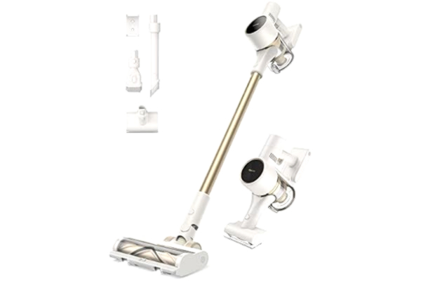 Dreame dreame R10 sladdlös dammsugare, 120 AW stark sugkraft dammsugare trådlös, 60 min drifttid, borste för olika ytor med LED-ljus, perfekt för husrengöring, djurhår, mattor