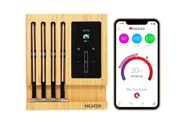 Meater MEATER Block | Premium Wireless Smart Meat Thermometer for The Oven Grill Kitchen BBQ Smoker Rotisserie with Bluetooth and WiFi Digital Connectivity
