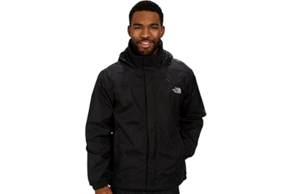 The North Face  - Veste Resolve pour Hommes - Veste de Randonnée Imperméable à l'Eau et Respirante, Noir, L