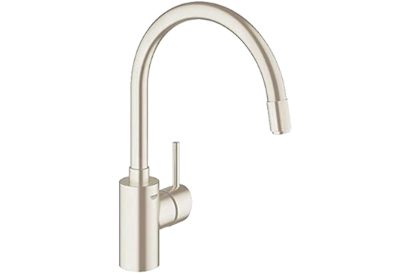 Grohe  Concetto etgr køk udtr.m - etgr køkbat, C-tud, ethulsmontage, zero, supersteel 32663DC3