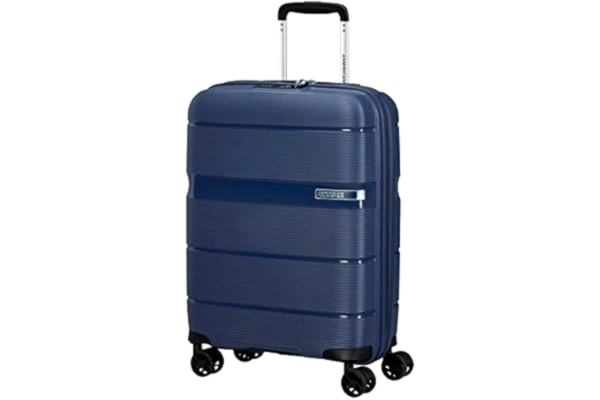 American Tourister  Linex Spinner, blauw (Deep Navy), S (55 cm - 34 L), Bagage koffer