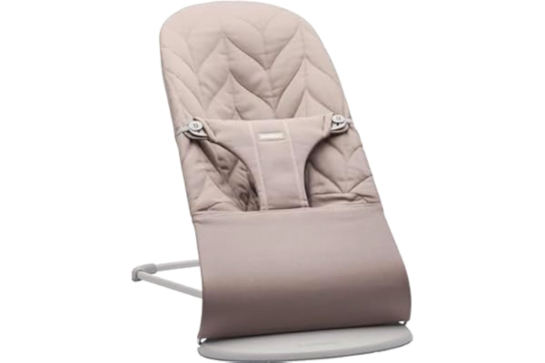 BabyBjörn  Babysitter Bliss, Vävd, Bladmönstrad quilt, Sandgrå