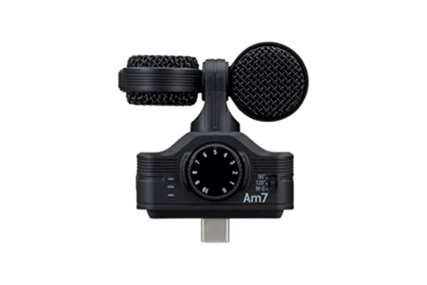 Zoom ZOOM AM7 MS stereomikrofon för Android – optimerad stereoljud för mobilvideor och ljudinspelningar från mobila Android-enheter för videor, poddar och vloggning