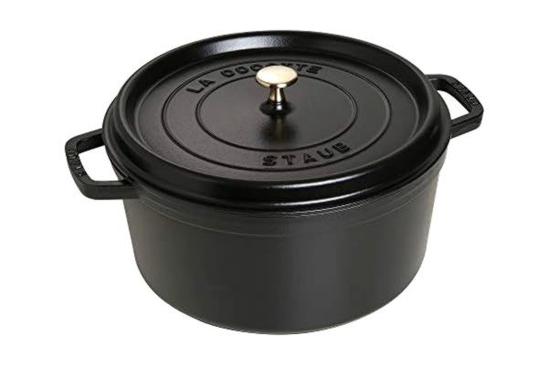 Staub STAUB Gusseisen Bräter/Cocotte, Rund 30 cm, 8,35 L, Schwarz