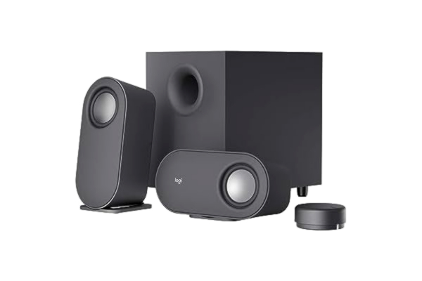 Logitech  Z407 – Bluetooth-datorhögtalare med baselement och trådlös kontroll, omslutande ljud, premiumljud med flera ingångar, USB-högtalare - Svart