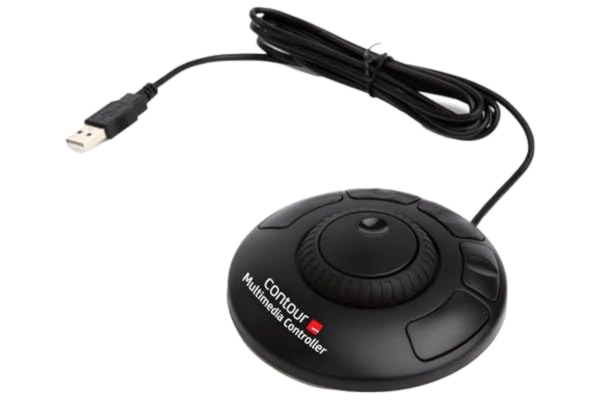 Contour Design Contour Multimedia Controller Xpress - Jog wheel - 5 painiketta - Musta