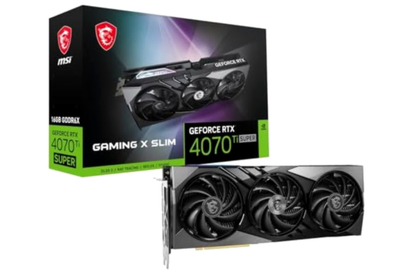 MSI  GeForce RTX 4070 Ti SUPER GAMING X SLIM - 16GB GDDR6X RAM - Grafikkort