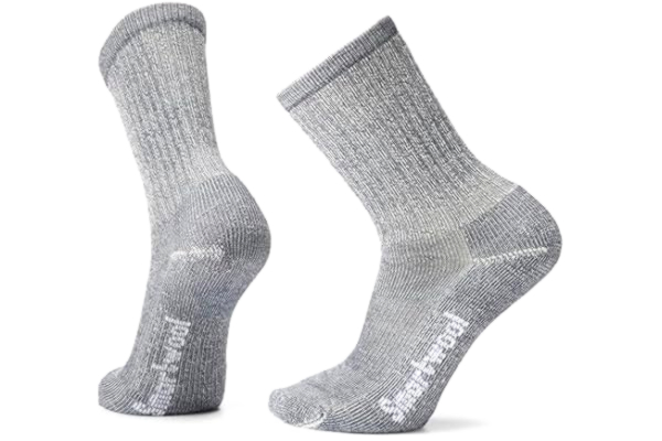 Smartwool  Unisex Hike Classic Edition Light Cushion Crew Strumpor, Light Gray, L