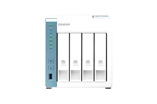 QNAP  TS-431P3-2G 4 Bay Desktop NAS-behuizing - met 2,5 GB E-connectiviteit, 2 GB RAM, quad-core 1,7 GHz processor - met 2,5 GB E en veelzijdige toepassingen voor thuis en op kantoor