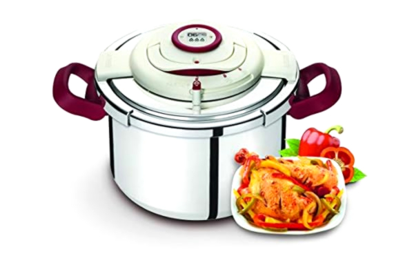 SEB Seb Clipso P4411506 Pressure Cooker Programmeerbare timer Nauwkeurigheid zonder handgrepen geopend Opvouwbaar Effort Inox 10 L