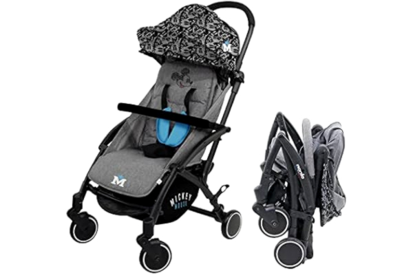 Nania  - Wózek LILI dla dzieci od urodzenia do 36 miesięcy - Pochylany, lekki i kompaktowy - Disney (Mickey)