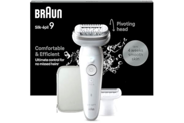 Braun  Silk-épil 9 9-041 - sølv - 40 pincetter - MicroGrip - genopladeligt batteri - 100 - 240 V - 50/60 Hz (9-041)