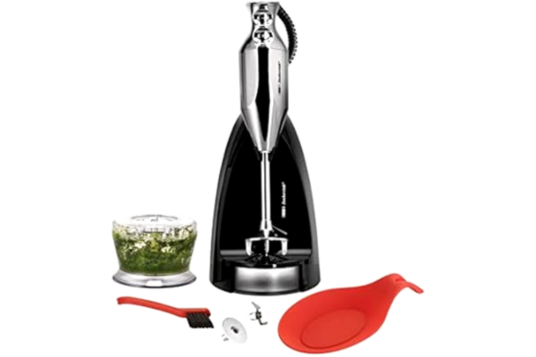 Unold ESGE-Zauberwand® M 200 Chrome Rod Mixer with Durable AC Motor, 23 cm Immersion Depth, 200 W and up to 17,000 RPM 90580