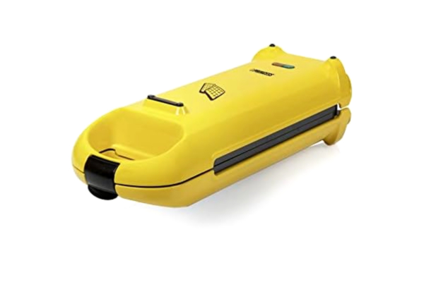 Princess  132406 Våffeltillverkare, För 2 Belgiska Våfflor, Med Horisontellt Och Vertikalt Läge, 700 Watt Effekt, Gul