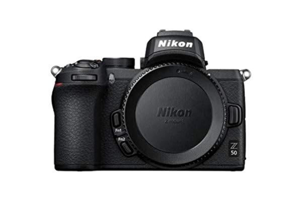 Nikon  Z 50 spegellös kamera i DX-format (20,9 MP, OLED-sökare med 2,36 miljoner bildpunkter, 11 bilder per sekund, hybrid-AF med fokusassistent ISO 100-51.200, 4K UHD-video)