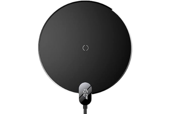 Baseus Induktiv trådlös laddare Baseus Digital LED 15 W (svart)