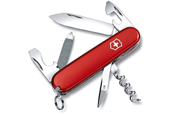 Victorinox , Schweizer Taschenmesser, Sportsman, Multitool, 13 Funktionen, Klinge, gross, Dosenöffner, Schraubendreher 3 mm