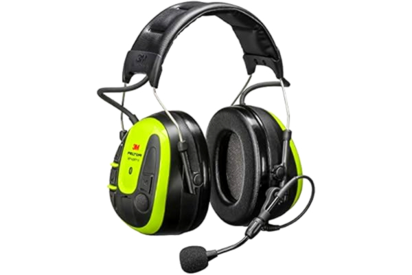 3M Peltor 3M WS ALERT X MRX21A4WS6 öronmuff, 30 dB, gul, Bluetooth-headset med brusreducerande bommikrofon, hygienkit påminnelse, för bullriga miljöer