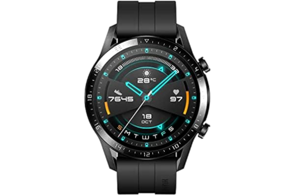 Huawei HUAWEI Watch GT 2 (46 mm) Smart Watch, 1.39 Inch AMOLED Display with 3D Glass Screen, 2 Weeks Battery Life, GPS, 15 Sport Modes, 3D Glass Screen, Bluetooth Calling Smartwatch, Matte Black