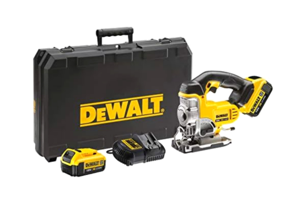 Dewalt  DCS331M2-QW Wyrzynarka w Walizce + 5 Akcesoriów, 9 W, 18 V, Czarny/Żółty
