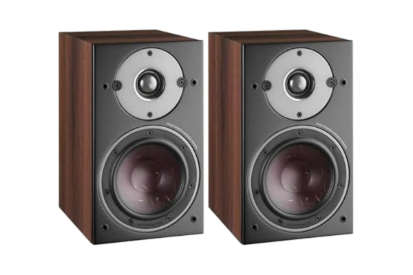 DALI  Oberon 1 bokhylla högtalare par mörk valnöt