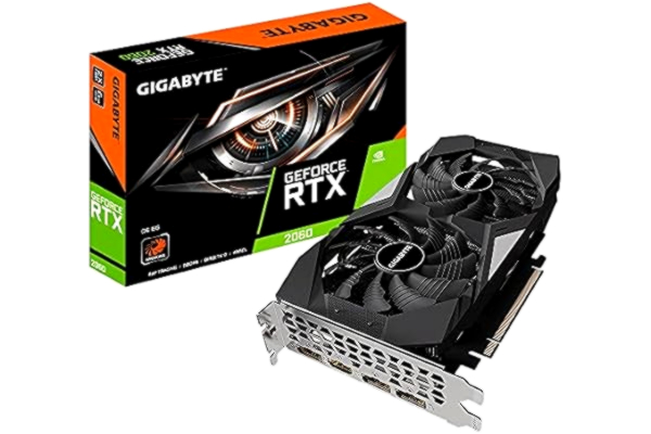 Gigabyte GIGABYTE – Carte Graphique GeForce RTX 2060 D6 V2 6 Go Noir