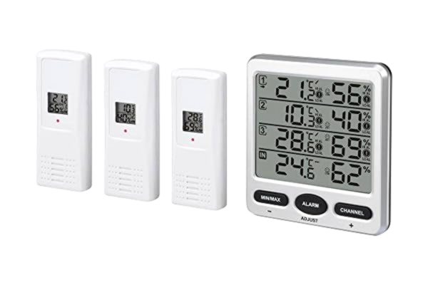 Renkforce Termohigrometr bezprzewodowy 3 czujniki Renkforce