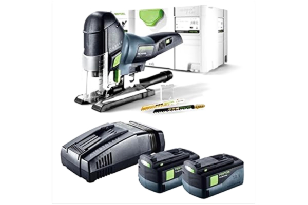 Festool  PSC 420 Li 5,2 EB-Basic accupendel decoupeerzaag CARVEX in Systainer met 2x BP 18 Li 5,2 AS 18 V 5,2 Ah accupack & SCA 8 Li-Ion snellader