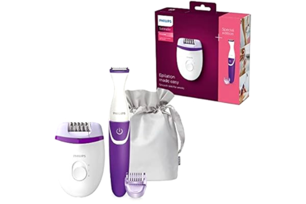 Philips  Satinelle Essential Compacte epilator met snoer en met bikinitrimmer (Model BRP505/00)