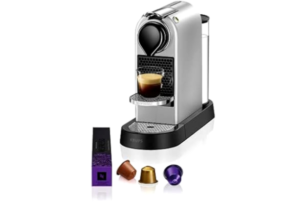 Krups KRUPS XN741B10WP NESPRESSO Citiz Kaffemaskin Silver 1 L Högt Pumptryck 19 Bar Som Ger Enastående Kvalitet Snabb Uppvärmning 25 Sekunder 2 koppstorlekar