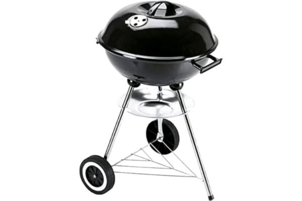 Landmann LANDMANN Liten sfärisk kolgrill | matlagningsyta ca. Ø 41 cm | Grillhöjd: ca 62 cm | kromgaller med handtag | 3 stativben