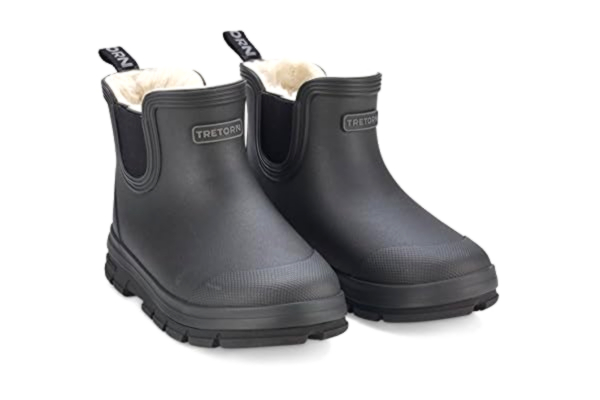 Tretorn  AKTIV Chelsea regnstövlar barn naturgummi, impregnerbara och halkfria, svart, 28 EU