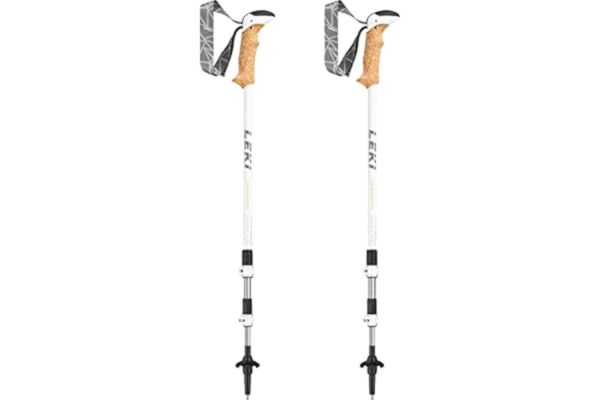 Leki , Unisex, Adult Cressida Trekking Poles, Silver-Lime Anthracite, One Size