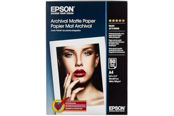 Epson  Matte Arkivpapper, Vit, A4