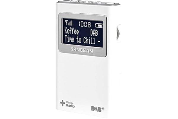 Sangean  DPR-39 bärbar DAB digital radio vit
