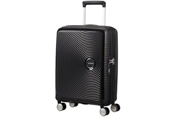 American Tourister  Soundbox - Spinner S Expanderbar Handbagage, 55 cm, 35.5/41 L, Svart (Bass Black)