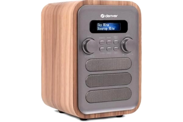 Denver  DAB-48 DAB-radio med FM-mottagare och Bluetooth, grå