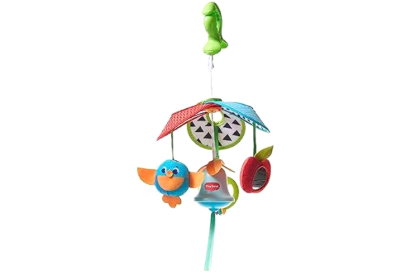 Tiny Love  Pack & Go Mini Mobile, kompakt spädbarnsmobil lämplig från födseln, 0 månader+, Meadow Days