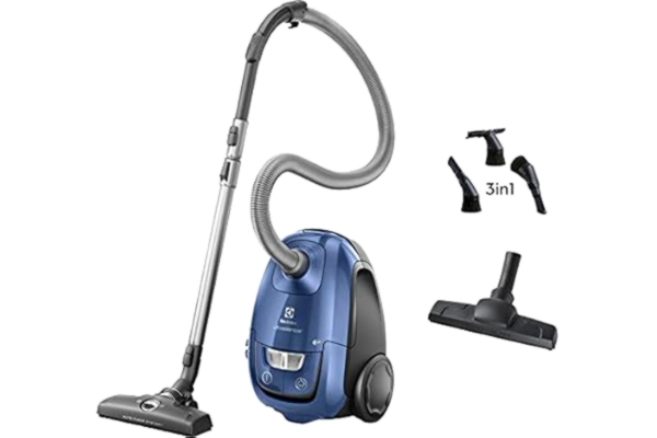 Electrolux  Aspirateur Traîneau Silencieux avec Sac, maniable, performant et efficace, EUSC66-SB UltraSilencer, Équipé du Système Silent Air Technology, Couleur : Bleu