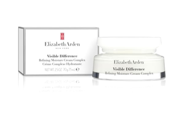 Elizabeth Arden  Visible Difference Refining Moisture Cream Complex för ansikte (75 ml) Rik mjukgörande formula, för åldrande och trött hud, unisex (förpackningen kan variera)